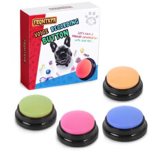 Botón de Grabación de Voz de 4 Colores, Botones para Perros para Comunicación y Entrenamiento
