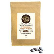 Willie's Cacao - Las Trincheras 72% Dark Chocolate Chef's Drops 1kg - Couverture chocolate with smooth nutty notes - For cooking & baking - Vegan