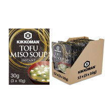 Kikkoman Instant Tofu Miso Soup, 10g (Pack of 3)