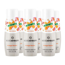 Sodastream Diet Mirinda? Orange Syrup Drink Mix, Sugar Free Sodastream Syrup, Zero Sugar Orange Flavour, 6 x 440ml Multipack, Home Sparkling Water,
