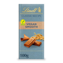 Lindt CLASSIC RECIPE Vegan Chocolate Bar, 100g - Smooth Vegan Oat Chocolate (Pack of 9)