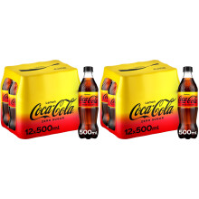 Coke Zero Lemon 12x500ml (Pack of 2)