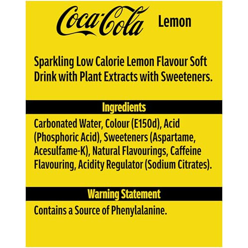 Coke Zero Lemon 12x500ml (Pack of 2) 2