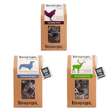 teapigs Everyday Favourites Bundle - English Breakfast, Darjeeling Earl Grey & Mao Feng Tea Bags - A Trio of Classic Blends for Your Everyday Ritual -