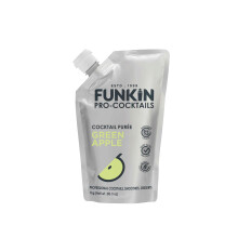 FUNKIN Green Apple Puree Cocktail Mixer | Made with Real Fruit | Fresh Fruit Puree for Professional Cocktails, Smoothies, & Desserts | 0% ABV |