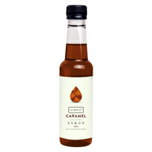 Simply Caramel Syrup, Vegan & Nut Free Flavoured Syrup for Coffee, Cocktails & Baking (250ml)