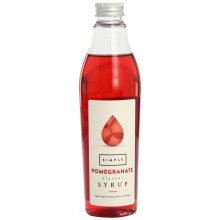 Simply Pomegranate Syrup, Vegan & Nut Free Flavoured Syrup for Coffee, Cocktails & Baking (250ml)