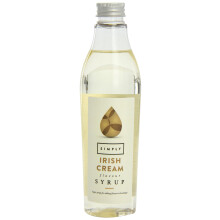 Simply Irish Cream Syrup, Vegan & Nut Free Flavoured Syrup for Coffee, Cocktails & Baking (250ml)