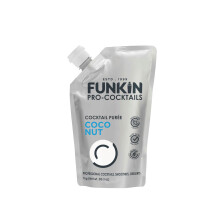 FUNKIN Coconut Puree Cocktail Mixer | Made with Real Fruit | Fresh Fruit Puree for Professional Cocktails, Smoothies, & Desserts | 0% ABV | Resealable
