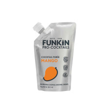 FUNKIN Mango Puree Cocktail Mixer | Made with Real Fruit | Fresh Fruit Puree for Professional Cocktails, Smoothies, & Desserts | 0% ABV | Resealable