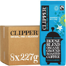 Clipper Roast & Ground Coffee House Blend 227g-8 Pack