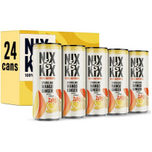 Nix & Kix | Mango & Ginger | 100% Natural Premium Sparkling Soft Drink With Cayenne | Low Calorie & Vegan Friendly | No Added Sugar Or Sweeteners |