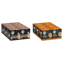 STARBUCKS Caffe Latte by Nescafe Dolce Gusto Coffee Pods & Caramel Macchiato By Nescafe Dolce Gusto Coffee Pods, 12 Capsules