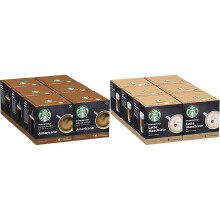 STARBUCKS House Blend by Nescaf? Dolce Gusto, Medium Roast, Coffee Pods 6 x 12 (72 Capsules) & Latte Macchiato by Nescaf? Dolce Gusto Coffee Pods 6 x