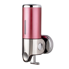 (Red) Wall Hanging Foam Soap Dispenser Chrome Coating Hotel Bathrooms Home Supplies