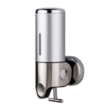 (Silver) Wall Hanging Foam Soap Dispenser Chrome Coating Hotel Bathrooms Home Supplies