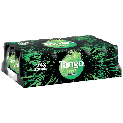 TANGO Sugar Free Apple 330ml Can (Pack of 4)