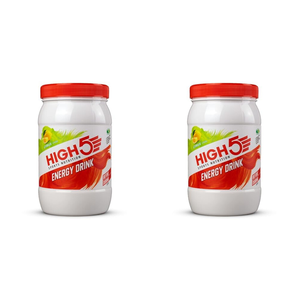 High5 Energy Hydration Drink Refreshing Mix Of Carbohydrates And Electrolytes (Citrus, 1Kg) (Pack Of 2)