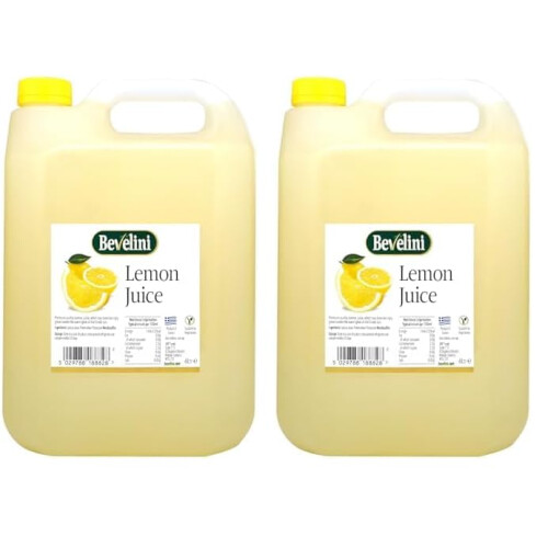 Bevelini Lemon Juice, 4 Litre (Pack of 2)
