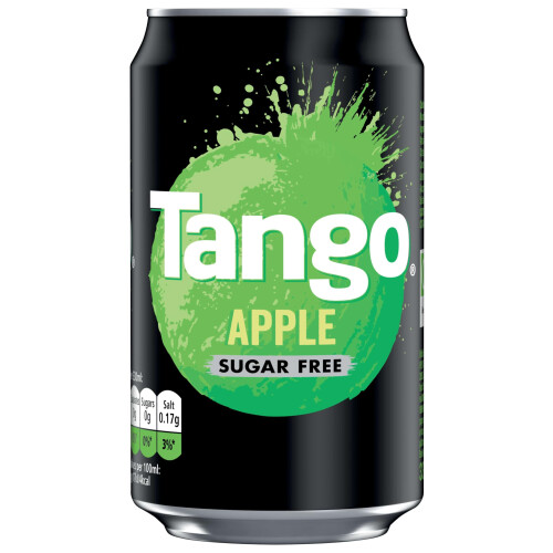 TANGO Sugar Free Apple 330ml Can (Pack of 4) 1