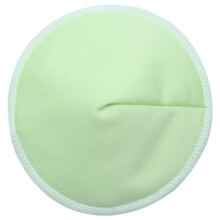 (Green)Coussin-lait d'allaitement 3 couches en fibre de bambou biologique réutilisable lavable respirant