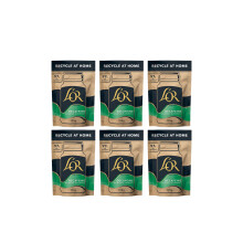 L?OR Decaf Instant Coffee Refill 125G (Pack of 6, Total 750G)