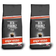 Der-Franz Espresso Coffee, whole bean, 1000 g (Pack of 2)