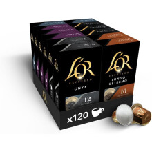 L'OR Espresso Intense Coffee Pods Variety Bundle (Pack of 12, Total 120 Capsules) Nespresso?* Compatible