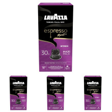 Lavazza, Espresso Maestro Intenso, 30 Aluminium Capsules Compatible with Nespresso Original Machines, Wood, Spice, & Cocoa Notes, Arabica & Robusta,