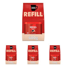 NESCAF? Original Medium Roast Instant Coffee Refill Pouch 600g (Pack of 4)