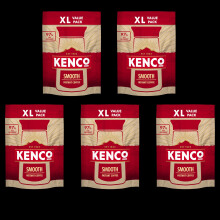 Kenco Smooth Instant Coffee Refill 300g (Pack of 5, Total 1.5kg)