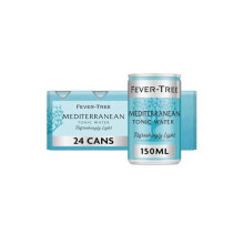 Fever-Tree Refreshingly Light Mediterranean Tonic Water 8 x 150ml (Pack of 3, Total 24 Cans) Salcombe Gin ?Ros? Sainte Marie? | Dry Ros? Gin, 70cl