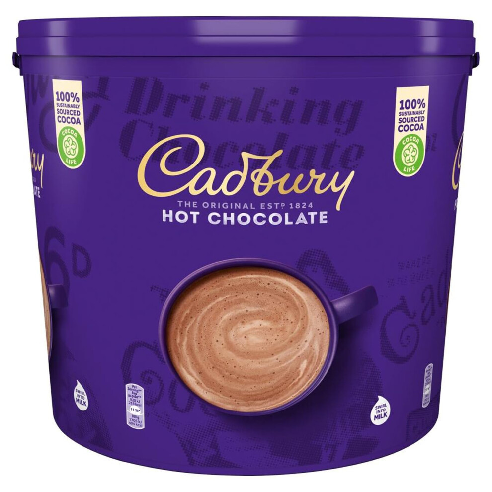 Cadbury Hot Chocolate, Premium Drinking Chocolate Mix For Rich And Creamy Hot Cocoa, Approximately 208 Servings, 5 Kg (Pack Of 1)