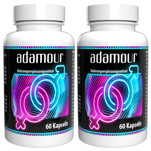 Adamour - Maca, L-Αργινίνη & Ψευδάργυρος - 120 Κάψουλες (2 τμχ)