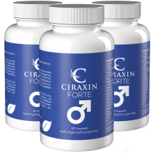 Ciraxin Forte - Maca, L-Αργινίνη & Ψευδάργυρος - 180 Κάψουλες (3 τμχ)