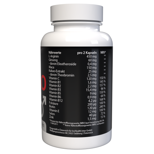 Libidio Booster - Maca, L-Αργινίνη & Ψευδάργυρος - 120 Κάψουλες (2 τμχ) 1