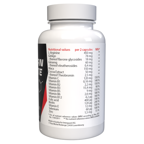 Testolan - Maca, L-Αργινίνη & Ψευδάργυρος - 120 Κάψουλες (2 τμχ) 2