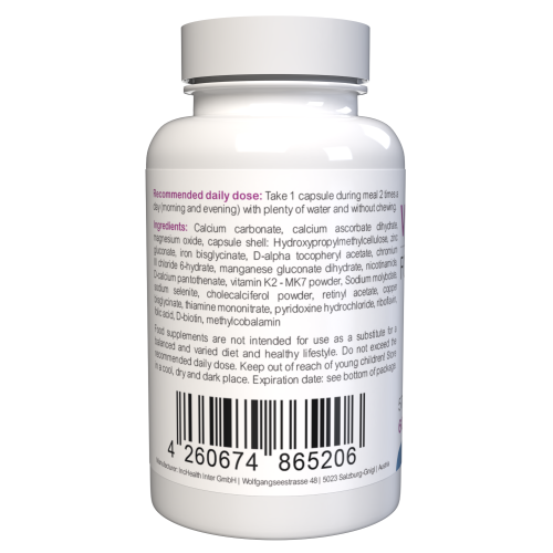 Visospect - 180 Cápsulas (Pack de 3) - Fórmula Suíça - 22 Vitaminas e Minerais - Complexo Vegetal 1