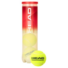 HEAD Championship 4 ball Tennis Balls Yellow