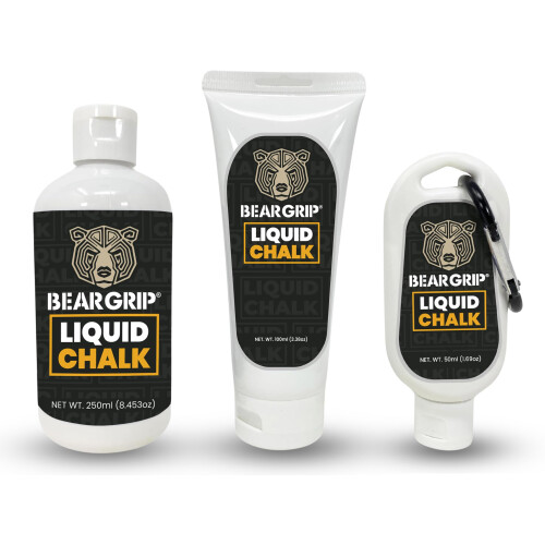 BEAR GRIP  LIQUID CHALK CHOOSE between the three Sizes 50 ml 100 ml or 250