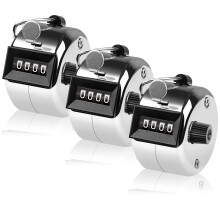 SDARMING tally counter, 4-digit clicker counter, Metal hand tally counters clicker for counting, golf scoring (3 PCS)