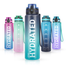 Sahara Sailor Leakproof Water Bottle 1L, Tritan BPA Free Motivational