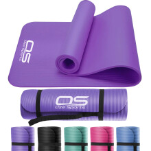 OZE SPORTS Yoga Mat Exercise NBR Fitness foam mat Extra Thick NonSlip Large Padded High Density ideal for HiiT Pilates gymnastics mats Fitness Work