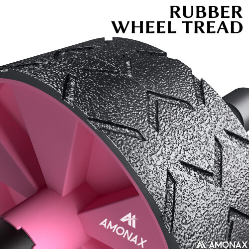 Amonax Convertible Ab Wheel Roller with Large Knee Mat for Core Abs Rollout 2