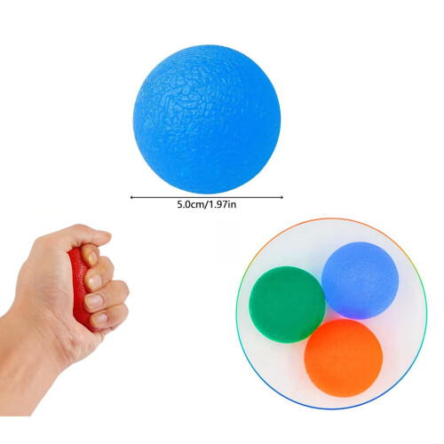 Geebymol Hand Therapy Squeeze Exercise Stress Balls, Finger Wrist 2