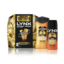 Lynx Gift Set Sunset Fresh Win Big Body Wash Spray Chance FIFA World 2