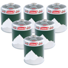 Coleman Extra Value 6 X C500 Gas Cartridge Pack 6 Green