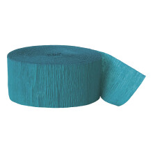 (One Size, Teal Green) Unique Party Crepe Streamer Roll (81ft)