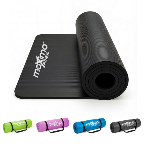 Maximo Fitness Maximo Exercise Mat, Multi Purpose Yoga Mat 183cm x 60cm Extra Thick I