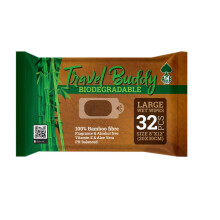Ace Travel Buddy Large Body Wet Wipes No Rinse Bath Or Shower Bamboo Wipe Gym Travel Camping Backpacking Hiking Pets Festival EssentialsAccessorie
